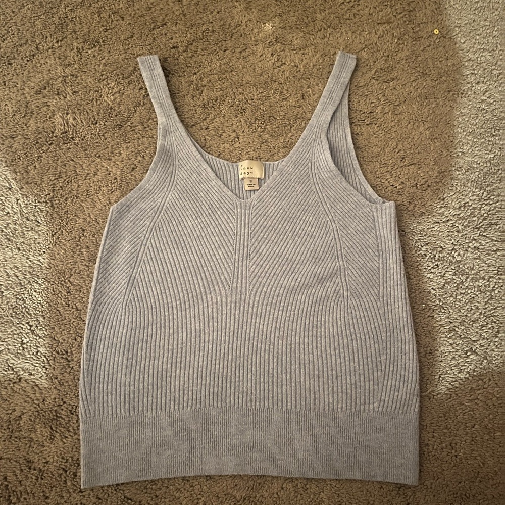 target knit blue top